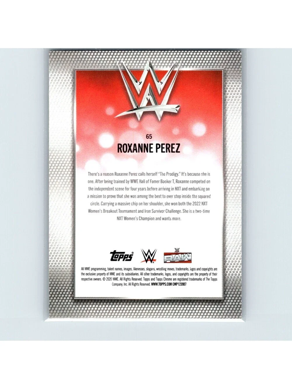 2026 Topps Chrome WWE - Roxanne Perez #65 - X-Fractor